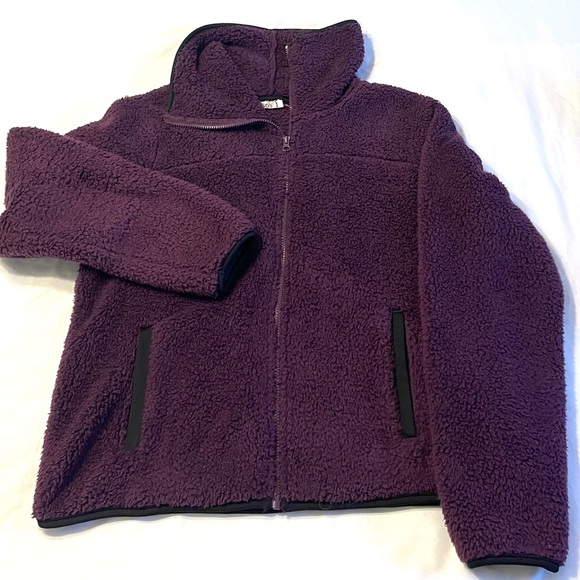 Cozy Purple Faux Fur Jacket - Picture 3 of 4